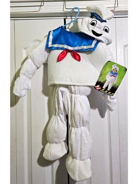 Ghostbusters Stay Puft Marshmallow Man Deluxe Plush Costume Toddler Baby 18M-2T